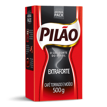 Café Pilão Torrado e Moído Extra Forte Vácuo 500g