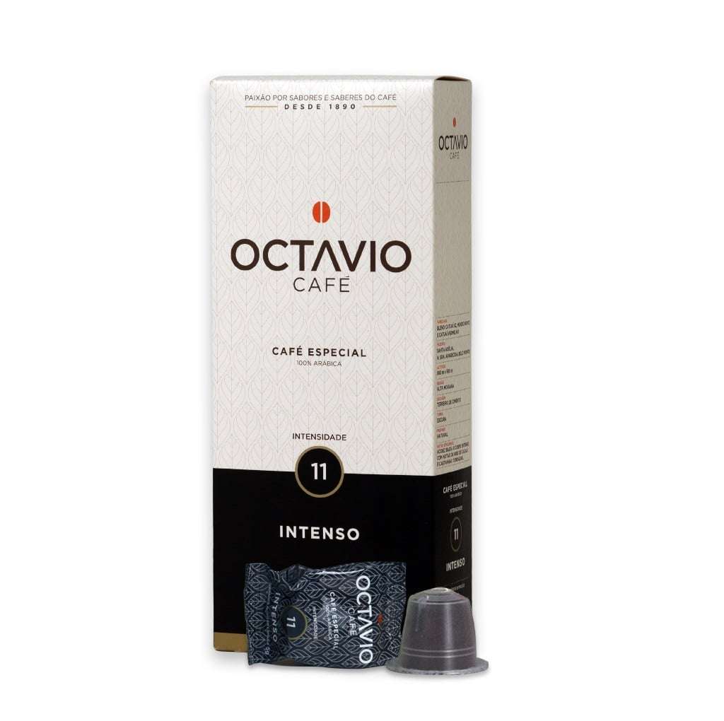 Café em cápsula Octávio Café Intenso – Intensidade 11 com 10 unidades compatível com a máquina Nespresso