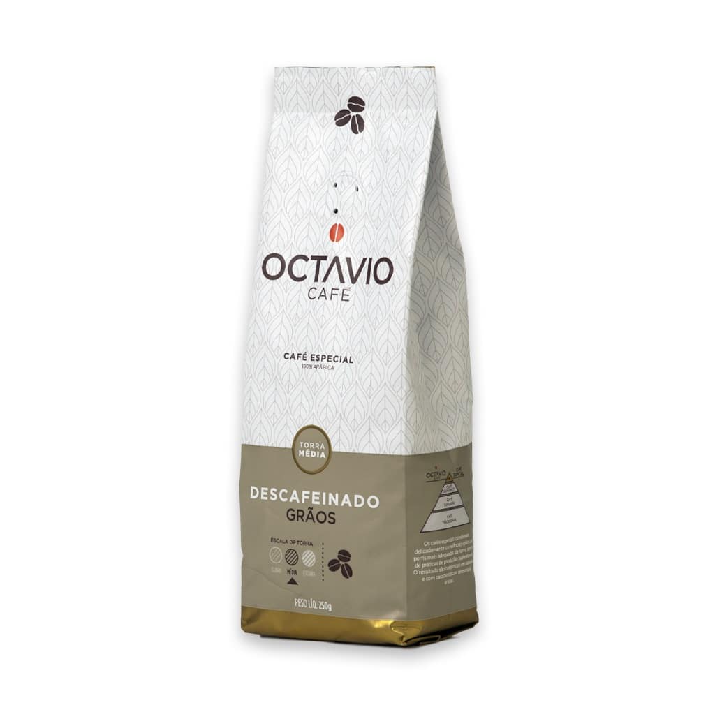 Café Octavio Descafeinado Torrado, Moído e em Grãos 250g